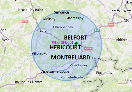 zone d'intervention Belfort Montbéliard Héricourt